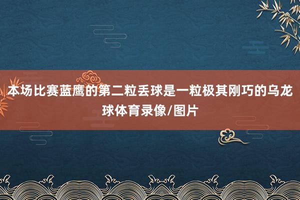 本场比赛蓝鹰的第二粒丢球是一粒极其刚巧的乌龙球体育录像/图片