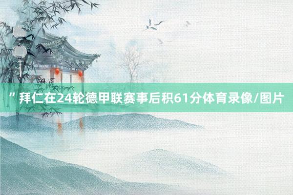 ”拜仁在24轮德甲联赛事后积61分体育录像/图片